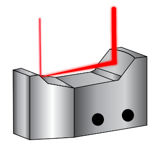 Figure 9 : Contrairement aux expanseurs de faisceau transmissifs, le système de miroirs incurvés de cet expanseur de faisceau réfléchissant Canopus dilate le faisceau laser incident.
